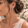 FRESH WATER PEARL EARRINGS PLATINUM PACKAGE