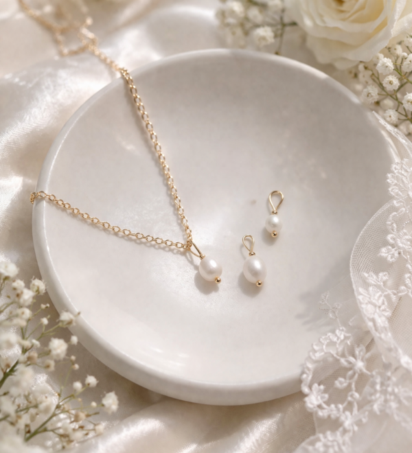 FRESH WATER PEARL NECKLACE BRONZE PACKAGE
