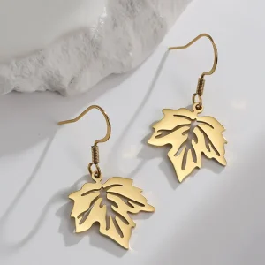 Gold Leaf Earrings Gold Leaf Earrings